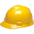 Msa Safety MSA V-Gard® Hard Hats, Front Brim, Fas-Trac® Suspension, Yellow, 475360 475360